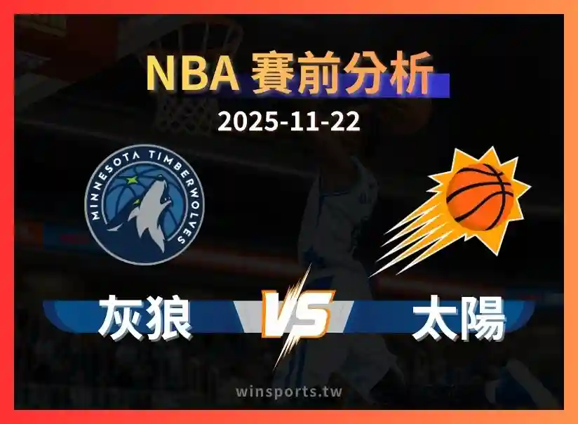 【NBA 世界盃】灰狼 vs 太陽：市場過度高估明尼蘇達？這次換太陽改寫劇本