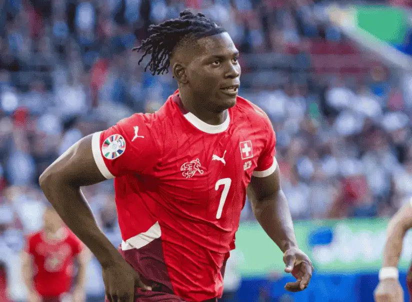 瑞士前鋒 Breel Embolo,擅長衝刺突破與禁區對抗