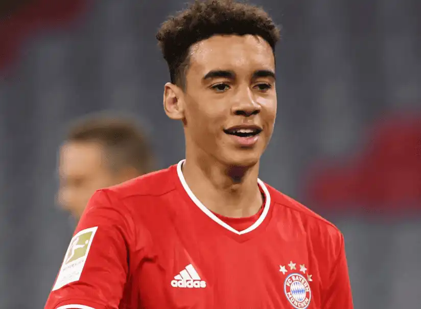 德國進攻中場賈馬爾·穆夏拉（Jamal Musiala）球員照片